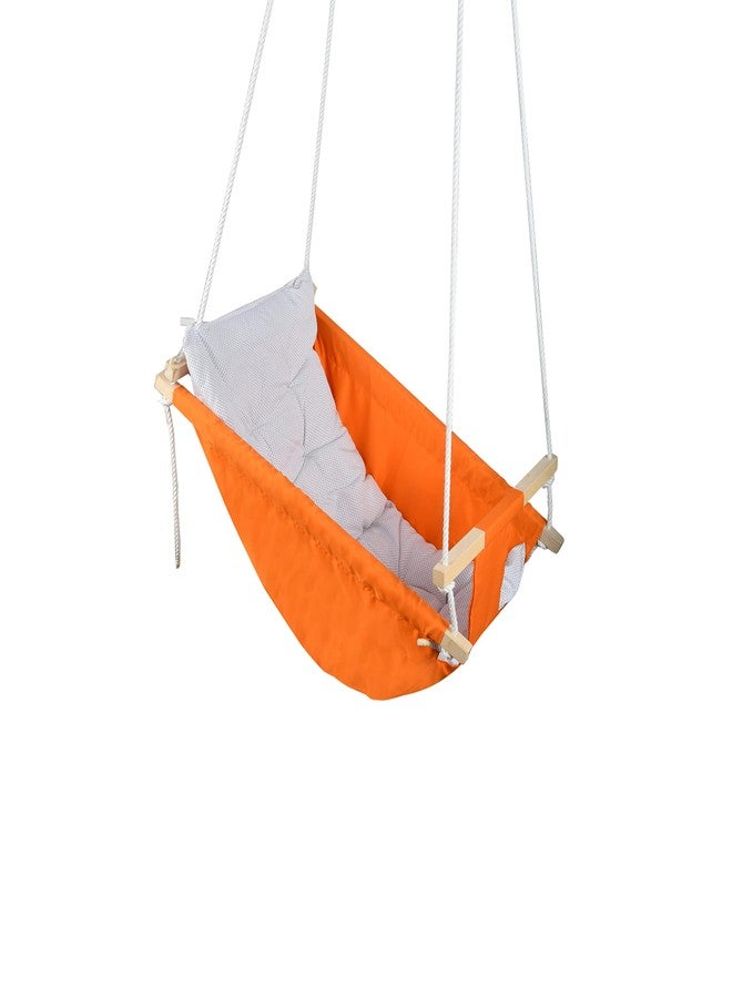 BOFFLE Baby Swing for Infants and Toddlers, Newborn Baby Sleeping Chair Hammock Indoor and Outdoor, Wooden Hanging Seat Chair for Baby up to 2 Years - Image 1